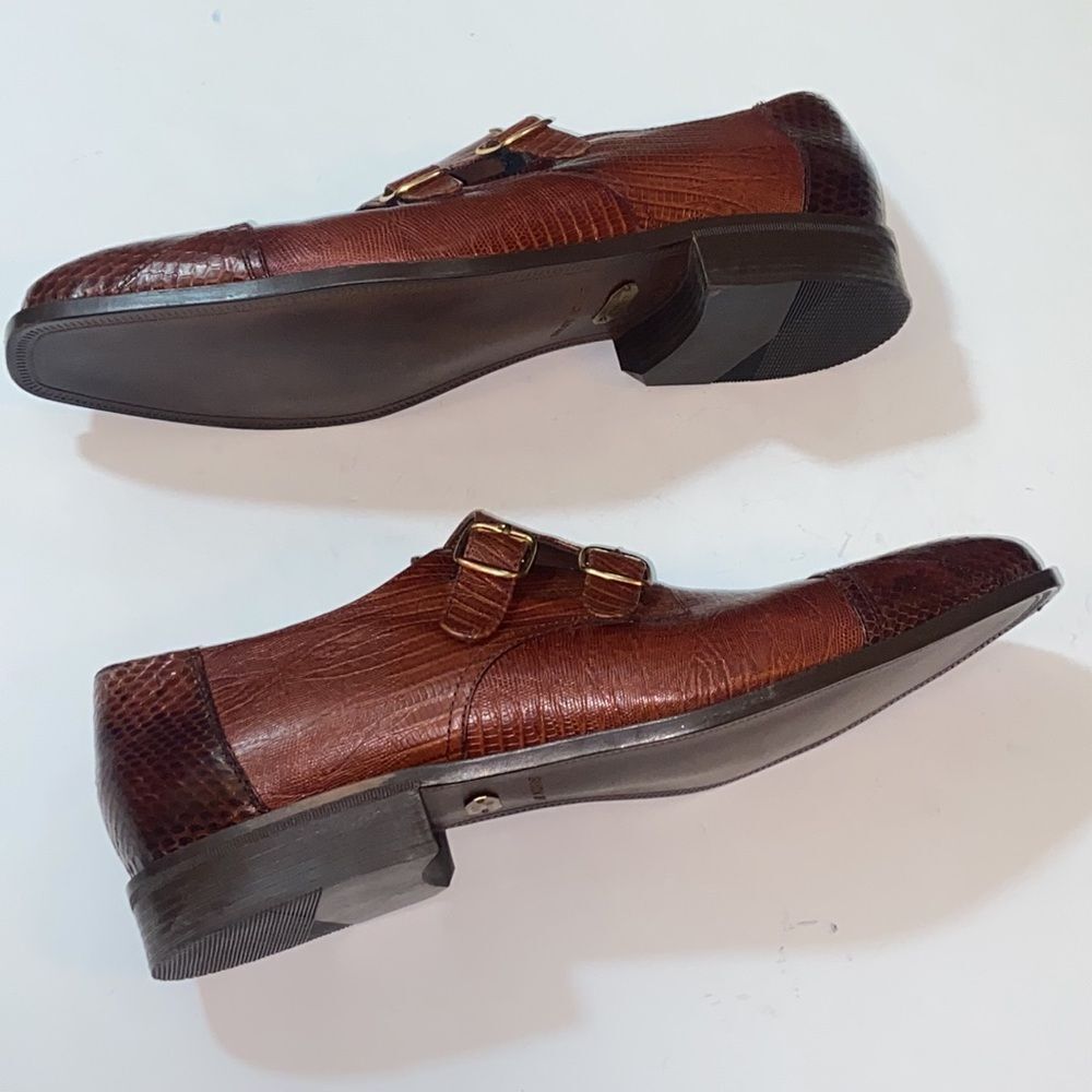 VTG, Stacy Adams Genuine Snake 🐍 23031-027 Leather Shoes Dress Size 14M - Picture 4 of 13